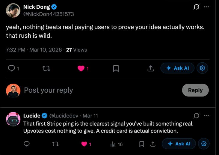 Chat mockup created with Mimic