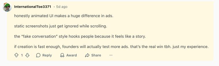 Chat mockup created with Mimic